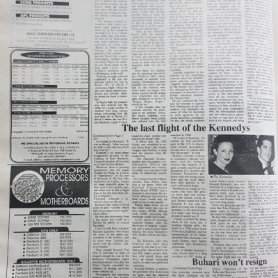 Sales ad for Weco Computer systems, Gamma-rad, and Benchmark Technologies