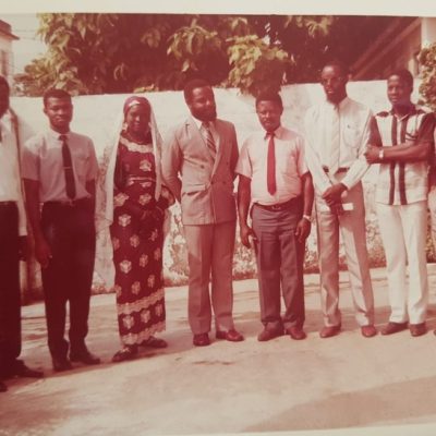 Okwuosa and members of Universal Computers staff