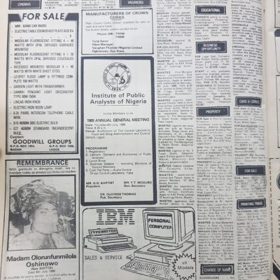 Modern Business Machines Ltd Advert