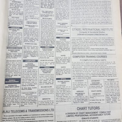 Moneywatch Classified ads for Computer Training and Sales