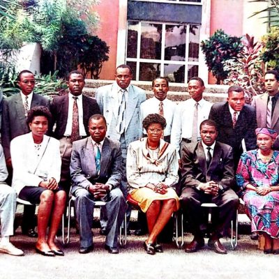 Mr. Niyi Yusuf and the IT Staff of the Central Bank of Nigeria