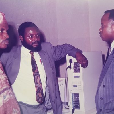 Mr Okwuosa Ezeoma with Mr Thames DGM