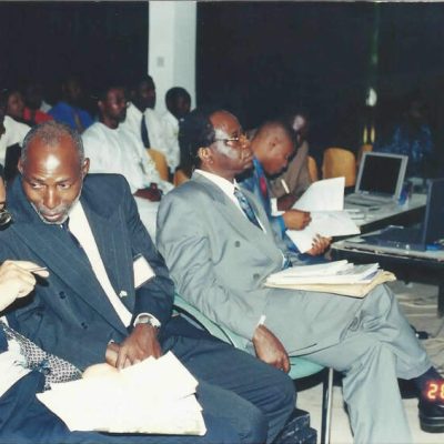 Prof. Pat Okedinachi Utomi, Chris Uwaje (President ITAN) and Late. Prof. Olalere Ajayi (1st DG of NITDA)